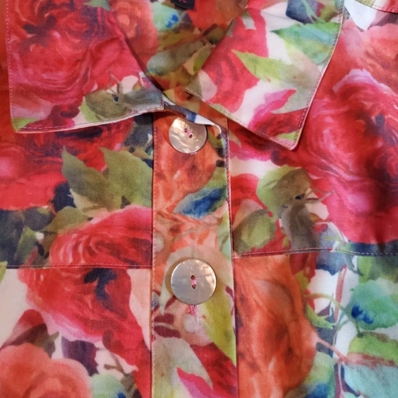 Isabel Hayley Lightweight Jacket Tropical Floral Size PL - Picture 4 of 7